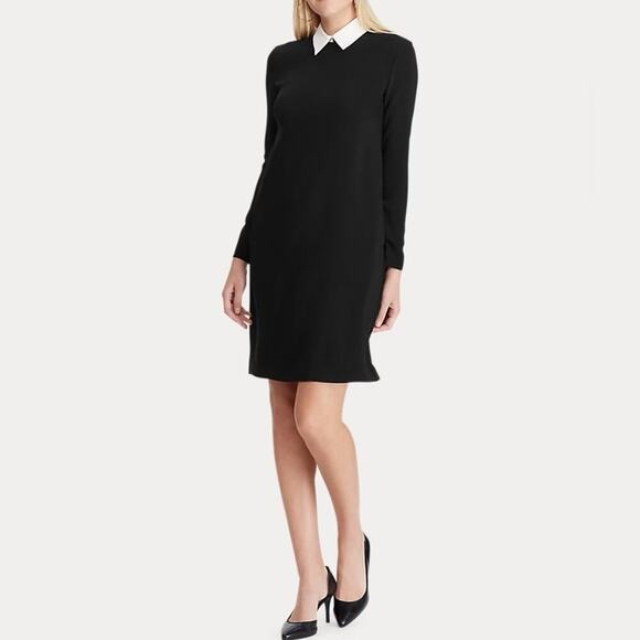 Dresses & Skirts - Ralph Lauren Black Collard Shift Dress Size 6